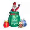 10 Foot Animated Santa Popping Out of Gift Bag Christmas Inflatable